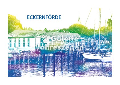 Eckernförde Hafen und Siegfried-Werft