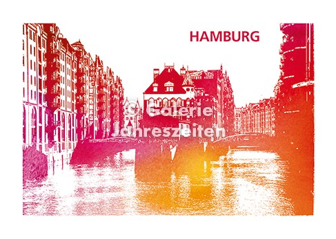 Hamburg Speicherstadt mit Wasserschlösschen