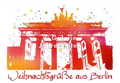 Weihnachtskarte Berlin Brandenburger Tor