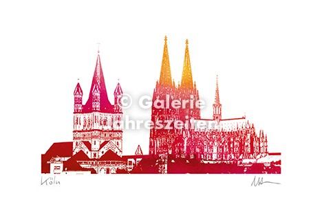 Köln Dom und Groß St. Martin
