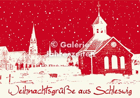 Weihnachtskarte Schleswig Holm und Dom